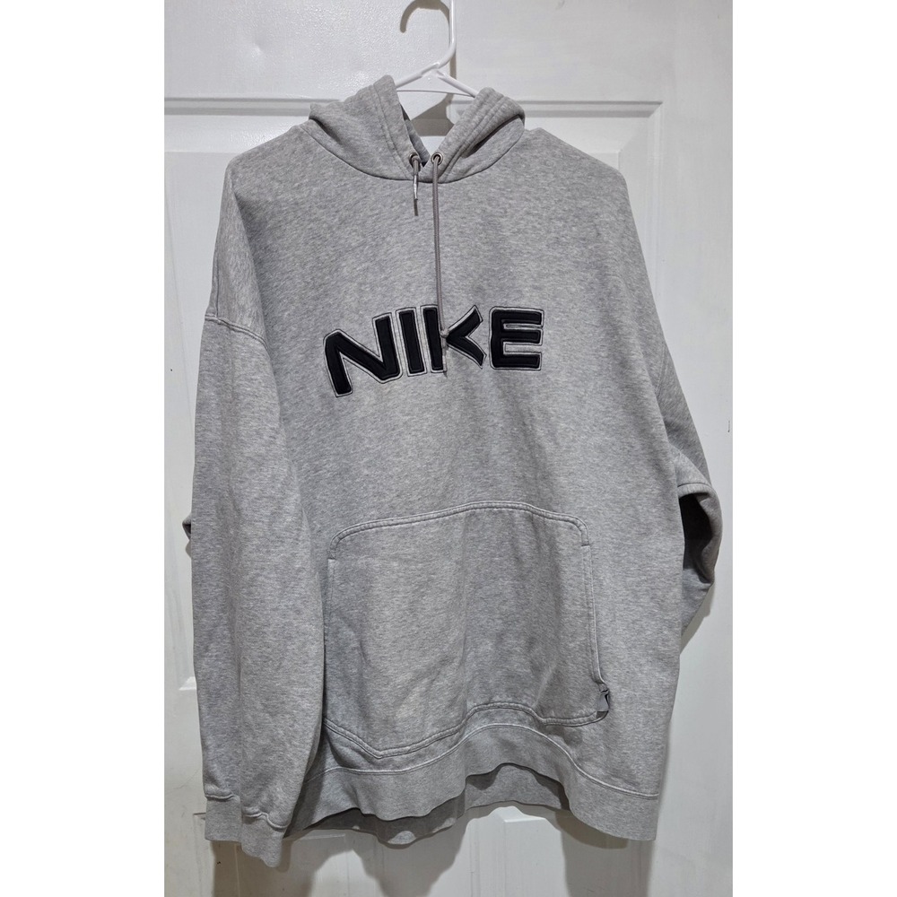 Nike Gray Pullover Fleece Lined Hoodie Men XXL